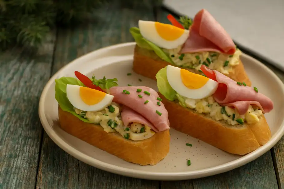 Фото готового рецепта Бутерброды с салатом