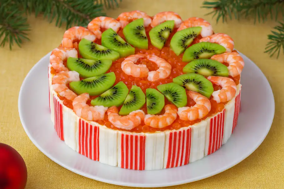 Фото готового рецепта Салат «Морская сказка»