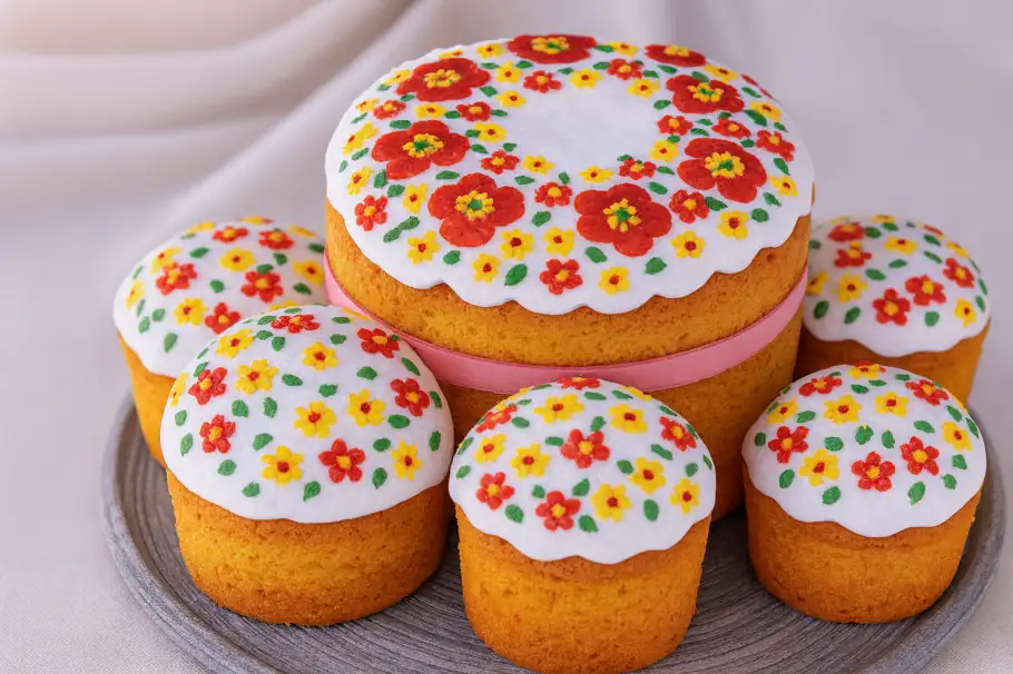 Фото готового рецепта Рисовые куличи с кокосом