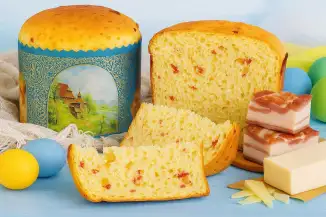 Превью рецепта Кулич с грудинкой и сыром