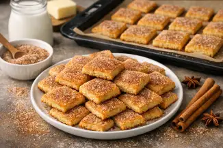 Превью рецепта Хрустящее печенье с коричной корочкой
