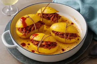 Превью рецепта Рубленая свинина в картофеле