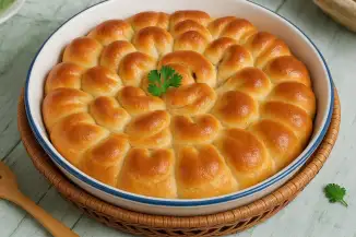 Превью рецепта Пирог с мясом «Хризантема»