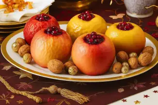 Превью рецепта Яблочки с клюквой