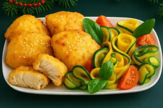 Превью рецепта Рыба в пивном кляре с цукини