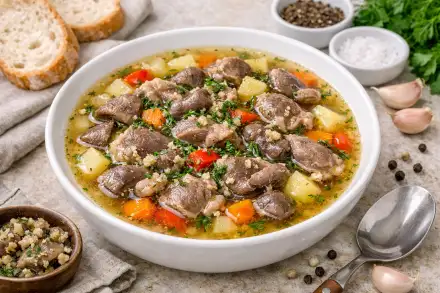 Фото Куриный суп с потрошками