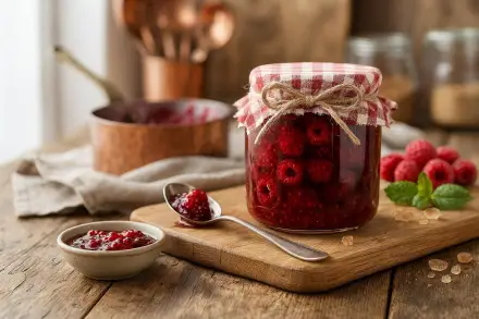 Фото Малиновое варенье на зиму