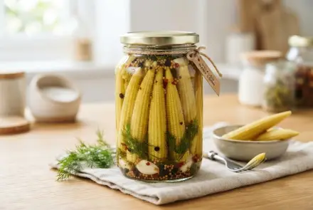 Фото Маринованная кукуруза в початках на зиму