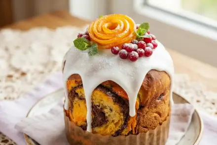 Фото Кулич апельсиново-шоколадный