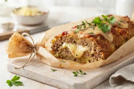 Фото Мясной рулет в пергаменте