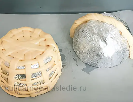 Пасхальная печеная корзина для яиц - шаг 7 (изображение)