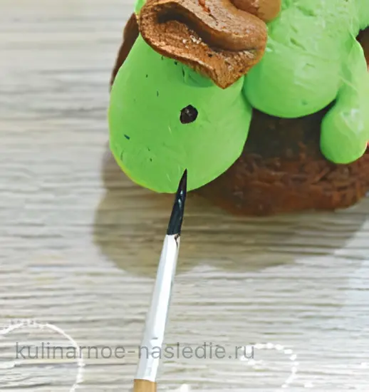 Кекс «Динозаврики» - шаг 9 (изображение)