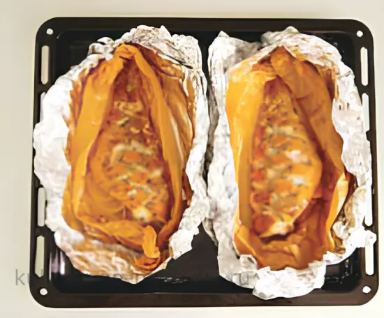 Запечённый окунь с лимоном и ароматными травами - шаг 7 (изображение)
