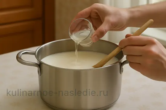 Домашний сыр моцарелла: нежный и тягучий - шаг 2 (изображение)
