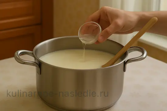 Домашний сыр моцарелла: нежный и тягучий - шаг 4 (изображение)