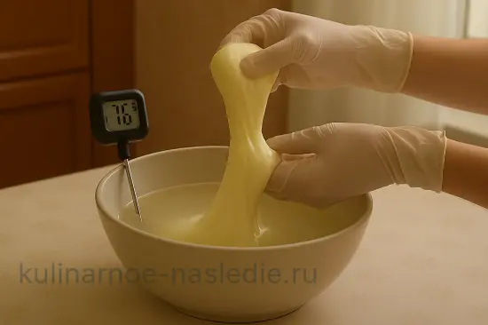 Домашний сыр моцарелла: нежный и тягучий - шаг 8 (изображение)
