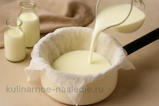 Домашняя брынза - шаг 1 (изображение)