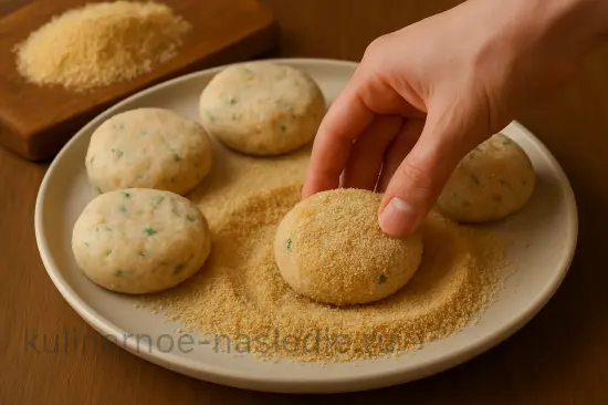 Сочные куриные котлеты с сыром и зеленью - шаг 4 (изображение)