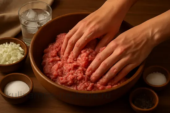 Домашние пельмени с мясной начинкой - шаг 2 (изображение)