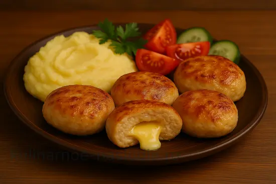 Сочные куриные котлеты с сыром и чесноком в духовке - шаг 6 (изображение)