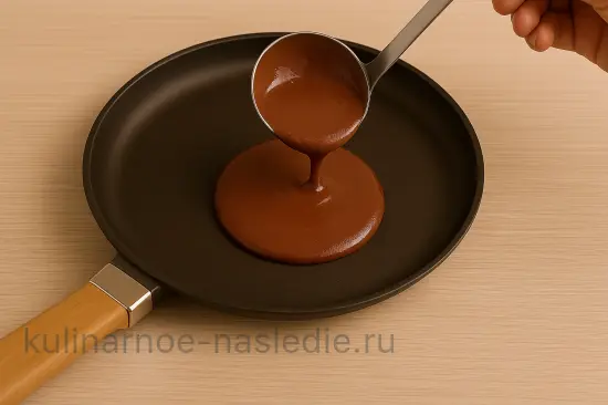 Шоколадно-банановые панкейки - шаг 5 (изображение)
