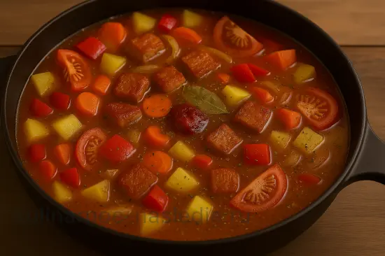 Сочное рагу из свинины с картошкой и овощами - шаг 6 (изображение)