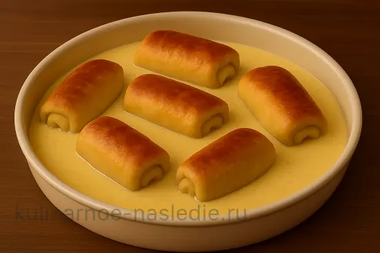Куриные рулетики с грибами и сыром в сливочном соусе - шаг 8 (изображение)