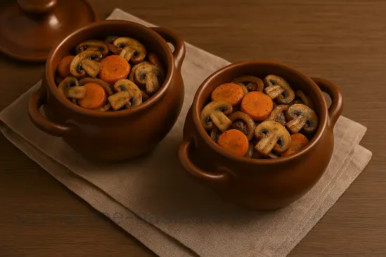 Жаркое из говядины с картошкой и грибами в горшочках - шаг 6 (изображение)