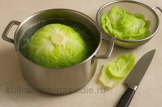Сочные голубцы с мясом и рисом в томатном соусе - шаг 1 (изображение)