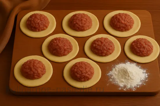 Сочные домашние беляши с мясом - шаг 7 (изображение)