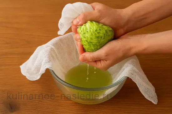 Кабачковые оладьи с сыром и чесноком - шаг 2 (изображение)