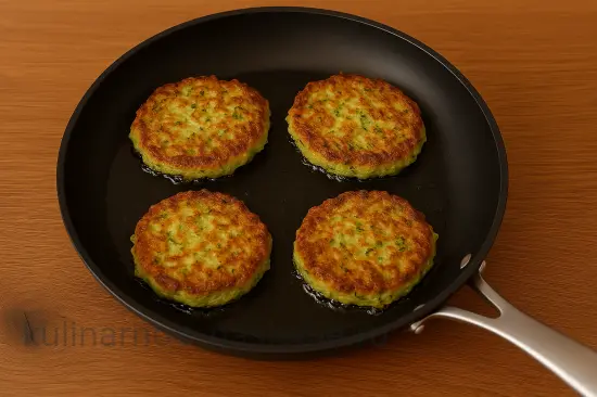 Кабачковые оладьи с сыром и чесноком - шаг 6 (изображение)