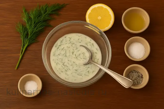 Лосось под сырной корочкой с лимонно-укропным соусом - шаг 5 (изображение)