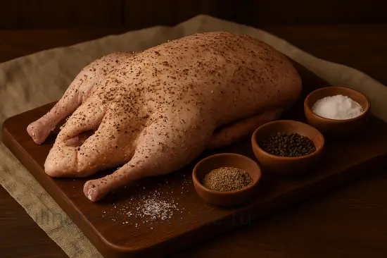 Царская утка по-псковски с яблоками и медовой глазурью - шаг 1 (изображение)