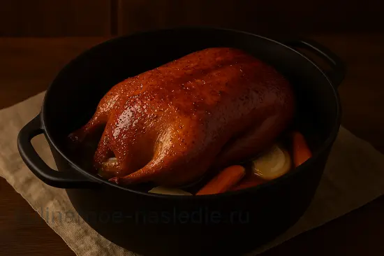 Царская утка по-псковски с яблоками и медовой глазурью - шаг 4 (изображение)