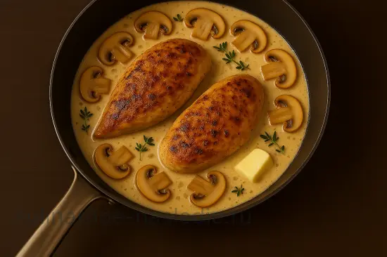 Нежные куриные грудки в сливочно-грибном соусе - шаг 6 (изображение)