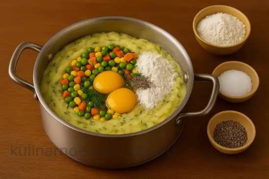 Хрустящие картофельные вафли с овощами - шаг 3 (изображение)