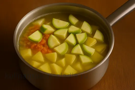 Сырный суп с фрикадельками и кабачками - шаг 6 (изображение)