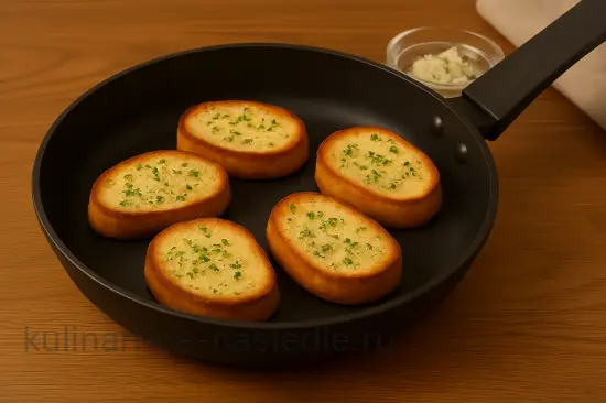 Хрустящее мясо в сырном кляре с чесночными гренками - шаг 5 (изображение)