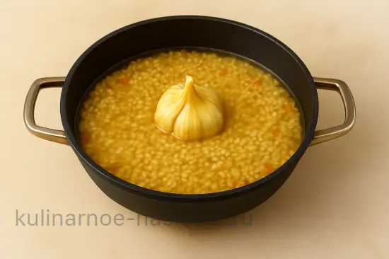 Плов из перловки с грибами и овощами - шаг 6 (изображение)