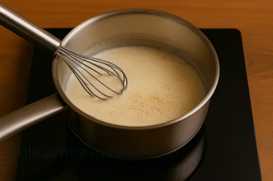 Сочная запеканка с куриным фаршем, кабачками и сырным соусом - шаг 3 (изображение)