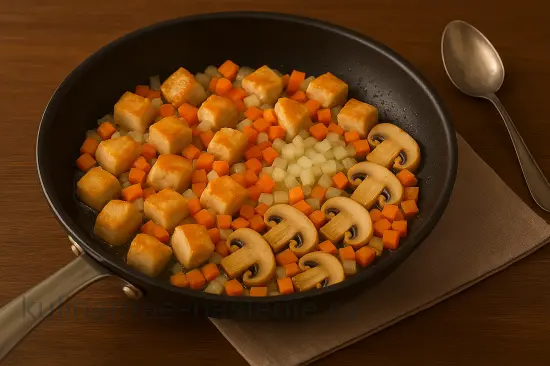 Куриный суп с шампиньонами и зеленым горошком - шаг 3 (изображение)