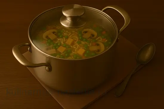 Куриный суп с шампиньонами и зеленым горошком - шаг 9 (изображение)