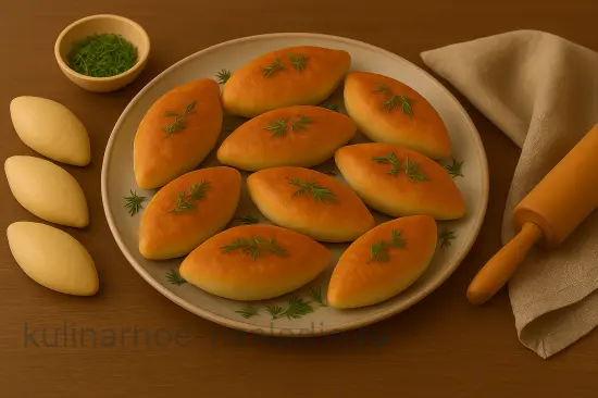 Жареные пирожки с грибами и картофелем - шаг 10 (изображение)