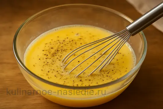 Пышный омлет с брокколи в духовке - шаг 3 (изображение)