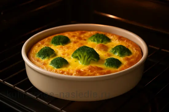 Пышный омлет с брокколи в духовке - шаг 5 (изображение)