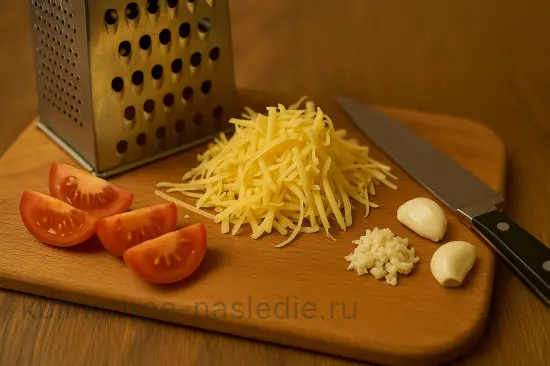 Салат с ветчиной и сухариками - сытный, сочный и быстрый - шаг 3 (изображение)