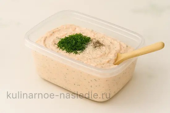Нежный рыбный паштет с творожным сыром и укропом - шаг 7 (изображение)