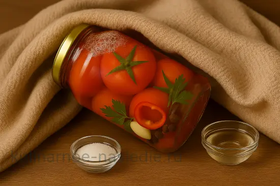 Маринованные помидоры с сельдереем и чесноком на зиму - шаг 7 (изображение)