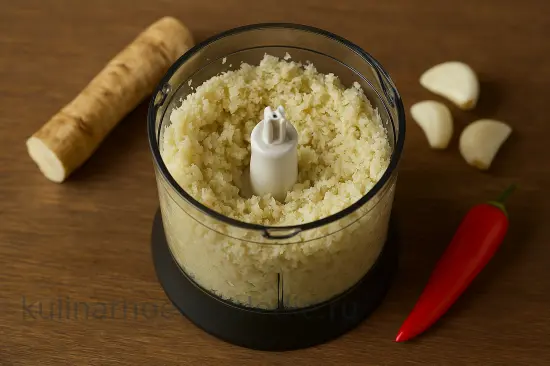 Острые маринованные зеленые помидоры с хреном и чесноком на зиму - шаг 1 (изображение)